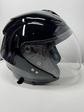Spada Open Face Black Motorcycle Helmet Large ECE R 22-05
