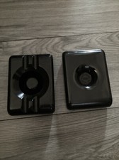 Vintage Overpelt Plascobel ashtrays made in Belgium  13cms X 10cms X 3.5cms VGC