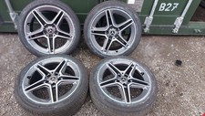 GENUINE 18 STAGGERED MERCEDES C CLASS ALLOY WHEELS DIAMOND CUT W204 W205