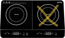 Double Induction Hob 2800W Portable Electric Cooker TouchControl Abode AINDH2002