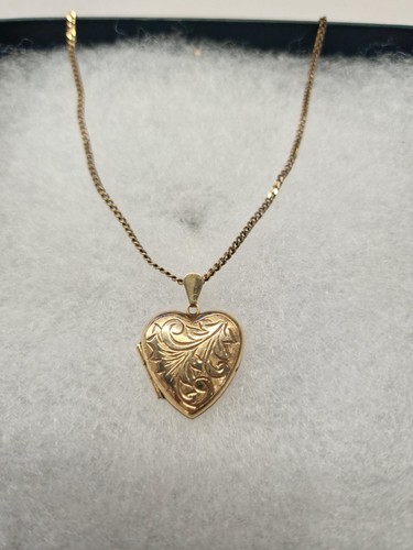 Vintage solid 9ct gold heart - vintage,