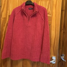 Peter Storm Thick Pink Jumper Short Zip Size 14
