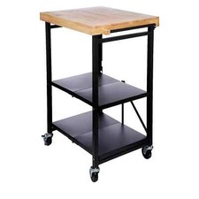COOK'S ESSENTIALS FOLDING KITCHEN CART