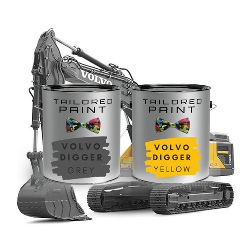 Volvo digger grey yellow 1k - volvo, /