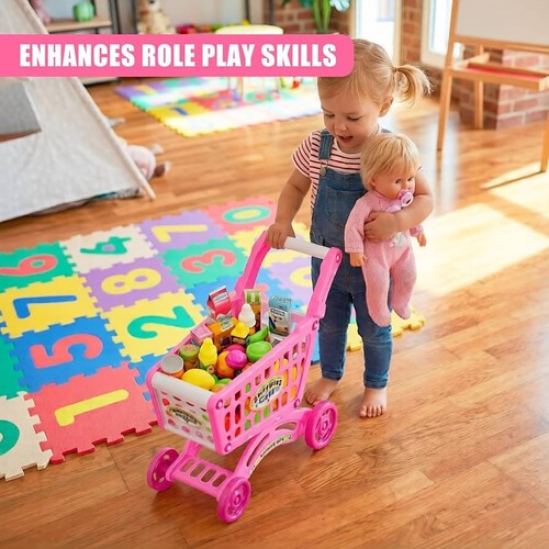 Kids shopping trolley toy - trolley,