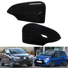 2x Gloss Black Side Door Wing