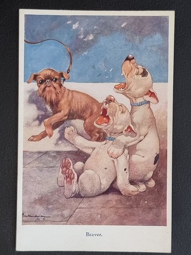 Bonzo dog comic postcard - bonzo,