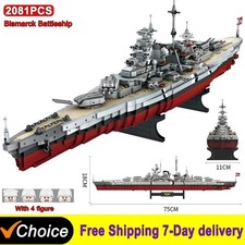 2081pcs WW2 Bismarck Fast