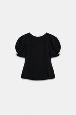 ZARA WOMENS PUFF SLEEVE TOP