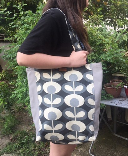Orla kiely black grey fabric - orla,
