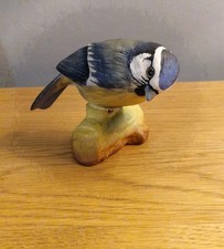 Crown Staffordshire Blue Tit figurine. Bone China. VGC