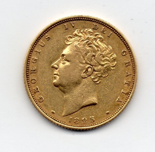 1825 gold sovereign - george, iv