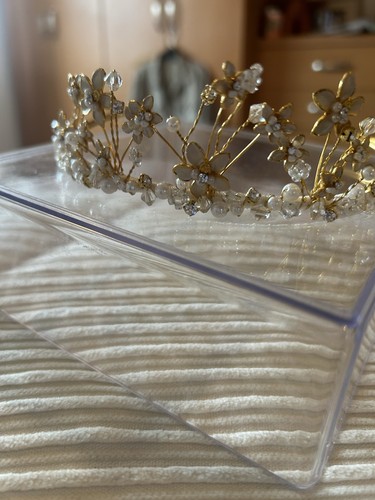 Wedding tiara with - wedding, crystals