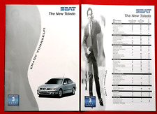 1998 SEAT TOLEDO UK Launch Sales Brochure & Specs - V5 SE S TDI 20v 1.6
