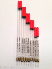 10 New Assorted Loaded Fishing Clear Waggler Floats 5 Different Sizes 