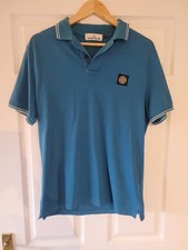 Stone Island Men's Slim Fit Polo Shirt Size Large, Indigo