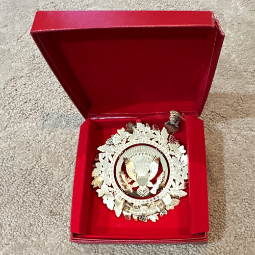White house 2017 ornament - white,