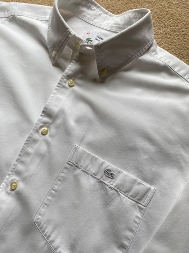 Lacoste vintage wash white - lacoste,