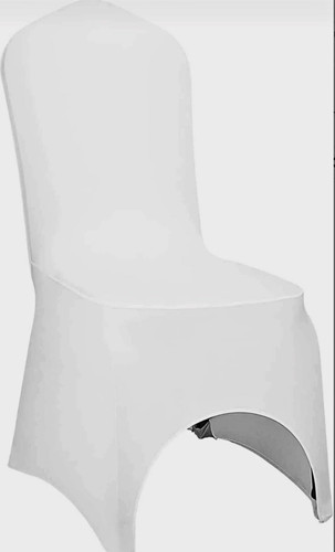 White solid chair spandex - solid,