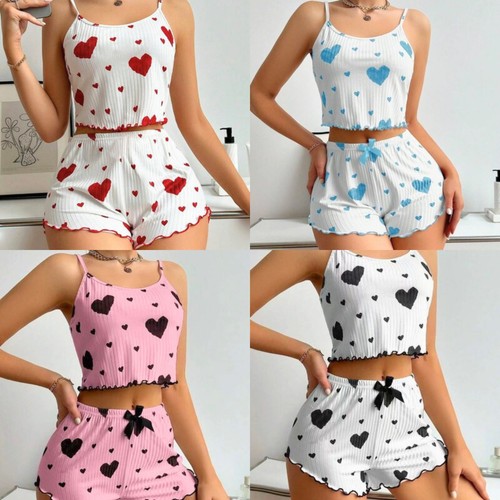 Womens heart print pyjamas - womens,