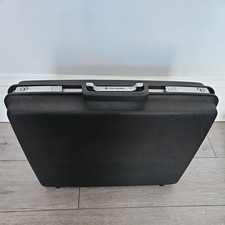 Samsonite 1980s Black Hard Shell Briefcase 