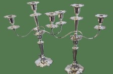 Pair of silver-plated, refined