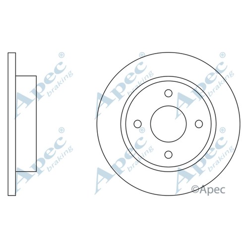 Brake discs solid for - 2x,