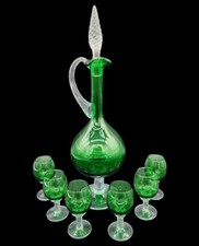 Vintage Green Empoli Glass