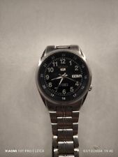 Seiko 5 SNK361K1 Men's Stainless Steel, Black "5" logo Dial, Day Date Automatic