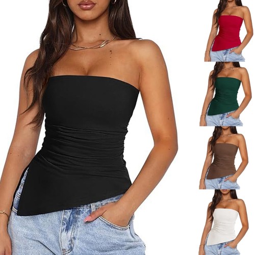 Strapless ruched asymmetric - ruched,