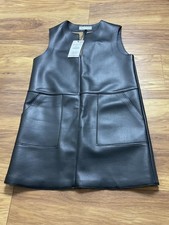 Zara black faux - zara, leather
