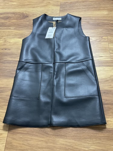 Zara black faux leather - zara,