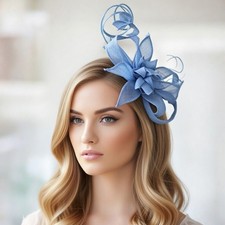 Powder Blue Fascinator Race