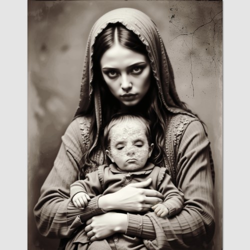 Mother child post - mother, mortem