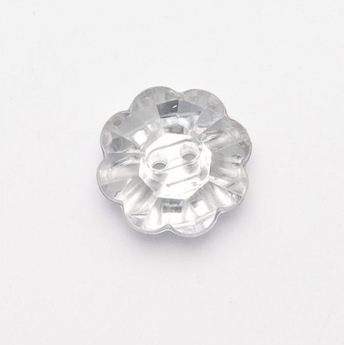 Acrylic daisy flower buttons - acrylic,