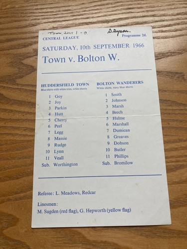 1966 1967 huddersfield - /,