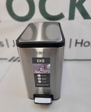 EKO Ecoslim Pedal Bin, Stainless Steel 8L