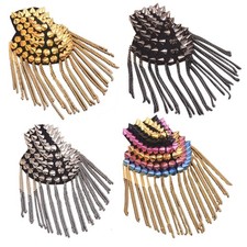 Tassel Epaulet Epaulet Shoulder Pads Pointed Cone Tassel Epaulette Punk Jewelry