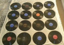 16 x 10 inch 78 rpm  Records.