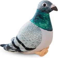 Simulation Pigeon Bird Soft Plush Toy Realistic Soft Stuffed Bird Kids HBD Gifts