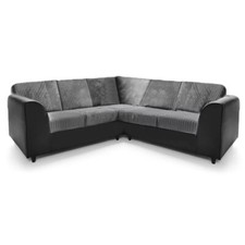 Corner Sofa Jumbo Cord, Faux
