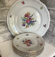 Plates 6 desert plates with cake plate Winterling vintage Bavaria tableware
