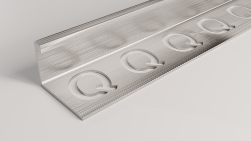 Brushed chrome square edge - chrome,