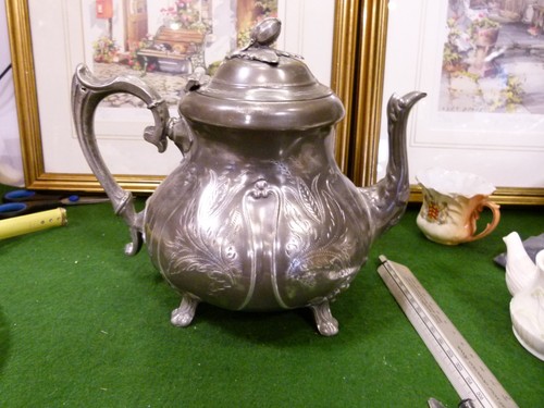 Antique victorian pewter - victorian,