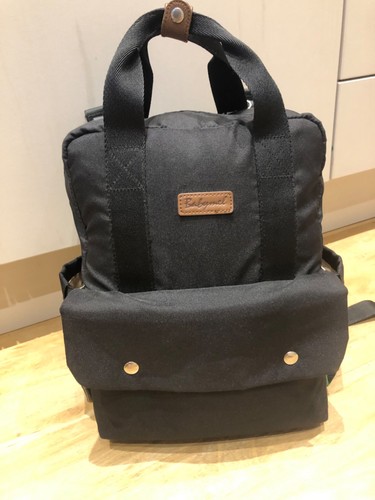 Black babymel eco backpack