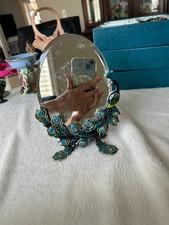 Enamel hand painted peacock