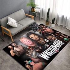 WWE Wrestling Carpet Bedroom Living Room Floor Rug Mats Doormat Decor Gift
