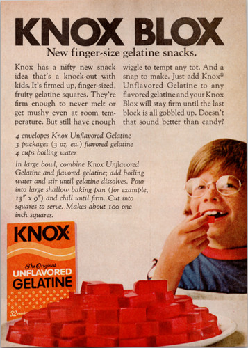 Knox blox gelatine - gelatine, recipe