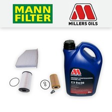 SERVICE KIT for VW GOLF MK6 CABRIO 1.6 TDI OIL FUEL CABIN FILTERS +OIL 2011-2016