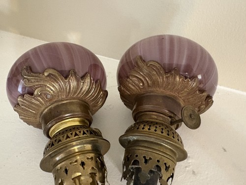 Pair cranberry victorian - pair,